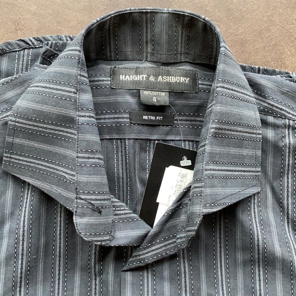 Men’s Grey with Black Dress Shirt - Picture 3 of 6